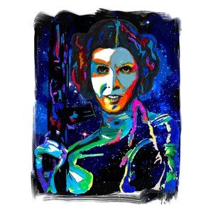 Princess Leia Carrie Fisher Star Wars Alderaan Poster Print Wall Art 18x24
